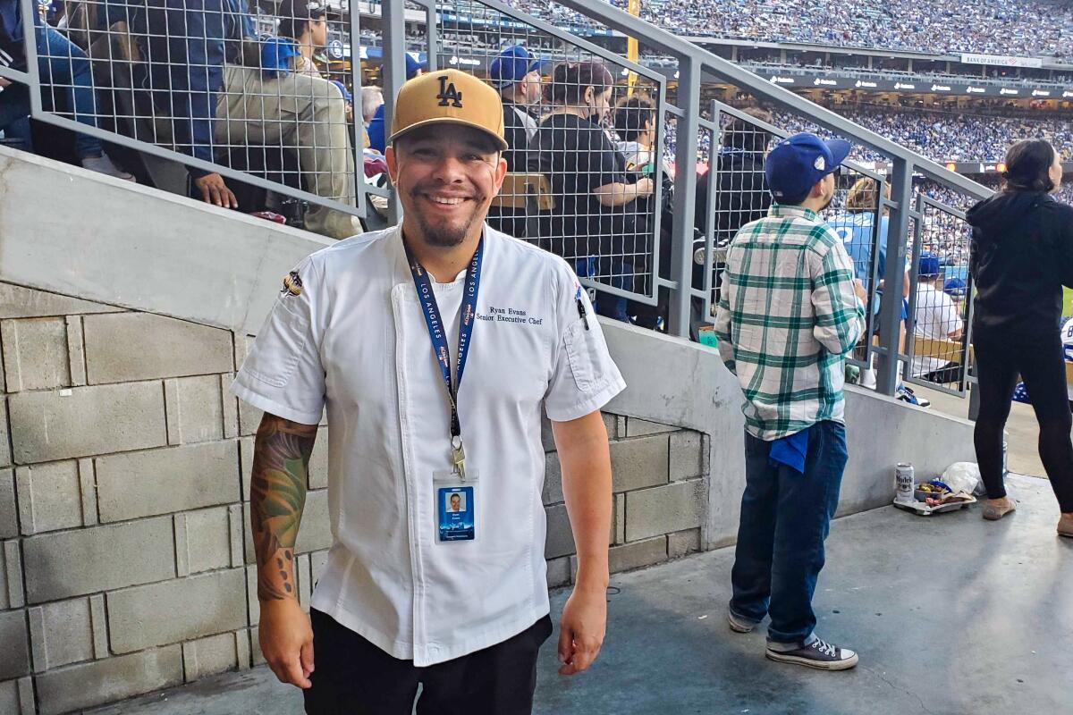 Ryan Evans, Dodger Stadium senior executive chef.