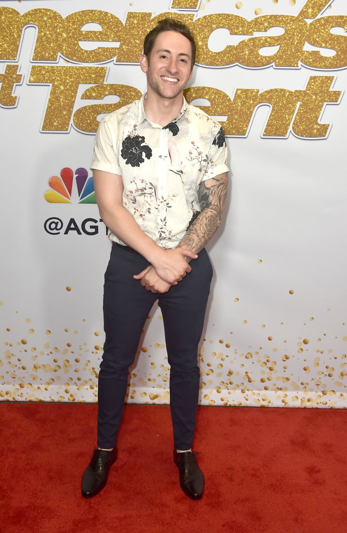 Samuel J. Comroe attends "America's Got Talent" Season 13 Live Show Red Carpet at Dolby Theatre on September 4, 2018 in Hollywood, California.