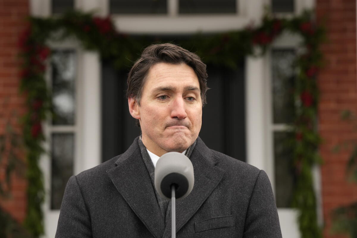 Canadian Trudeau Canada's Trudeau announces he'll resign amid political turmoil - Los ...