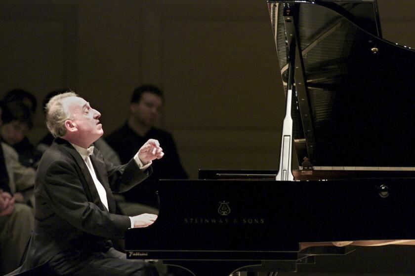 Pianist Maurizio Pollini performs at Carnegie Hall in New York in 2001. 