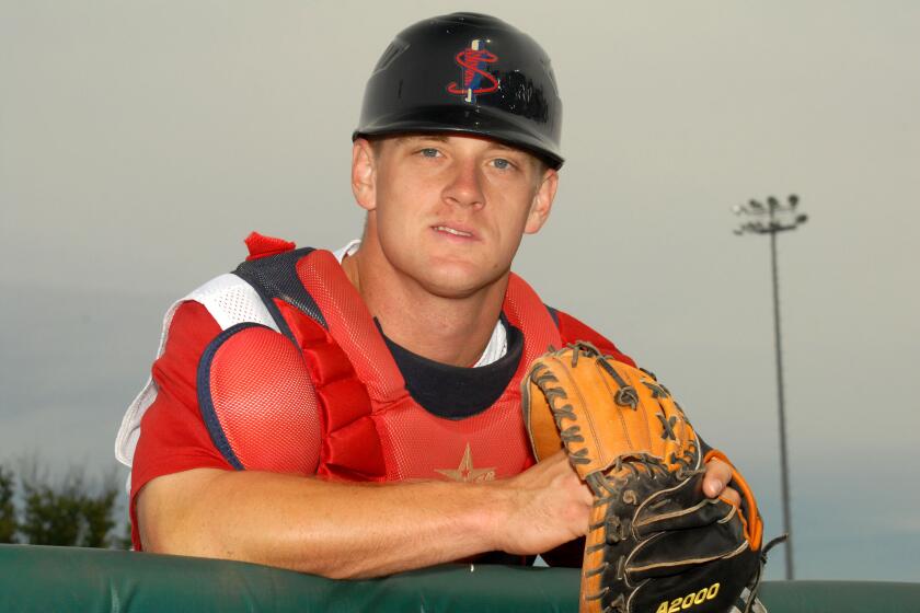 Lowell Spinners catcher J.T. Watkins poses for a photo prior to a game versus the Hudson Valley Renegades.