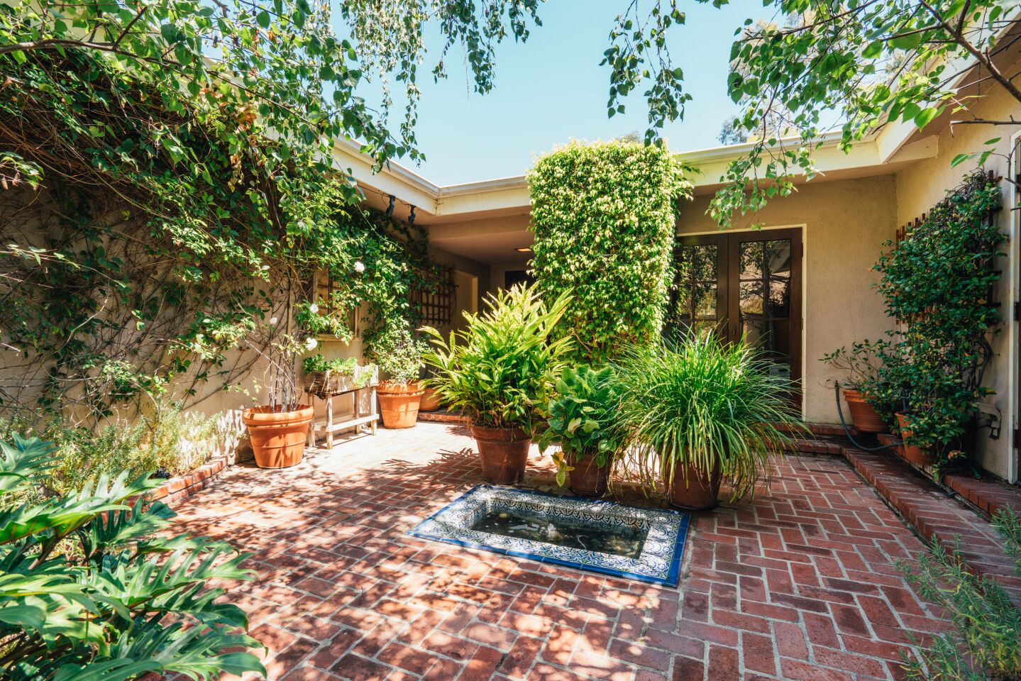 The courtyard entry.