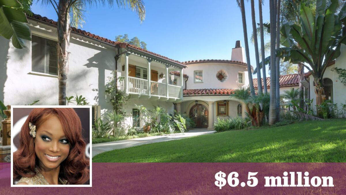Tyra Banks has relisted her home in Beverly Hills for $6.5 million, down from $6.9 million earlier this year.