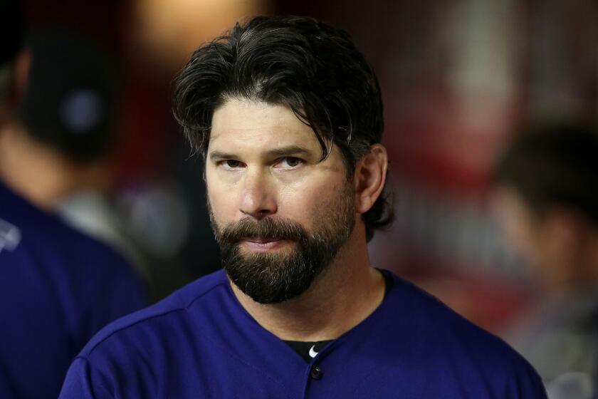 Todd Helton has spent his entire 17-year major league career with the Colorado Rockies.