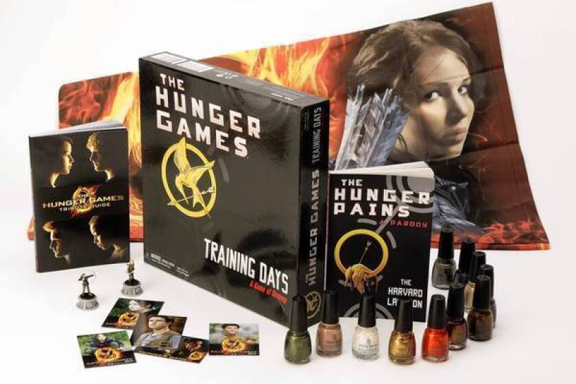 "The Hunger Games" has inspired a board game, posters, books, toys, nail polish and trading cards.