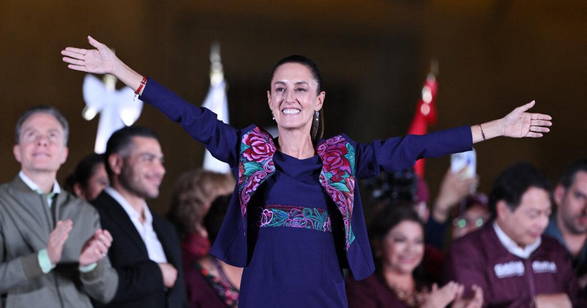 Claudia Sheinbaum becomes Mexico's first female president