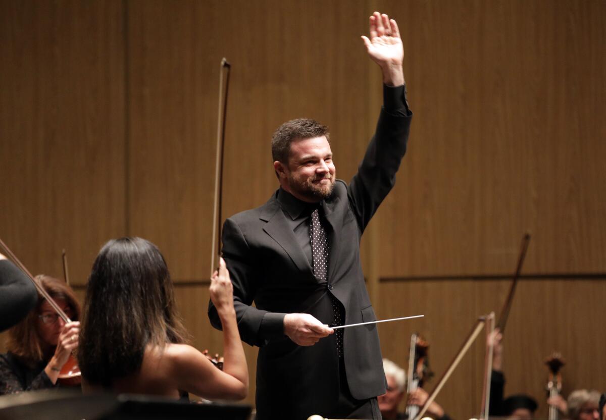 Michael Christie, a former Los Angeles Philharmonic assistant conductor, begins his tenure as music director of the New West Symphony in Thousand Oaks.