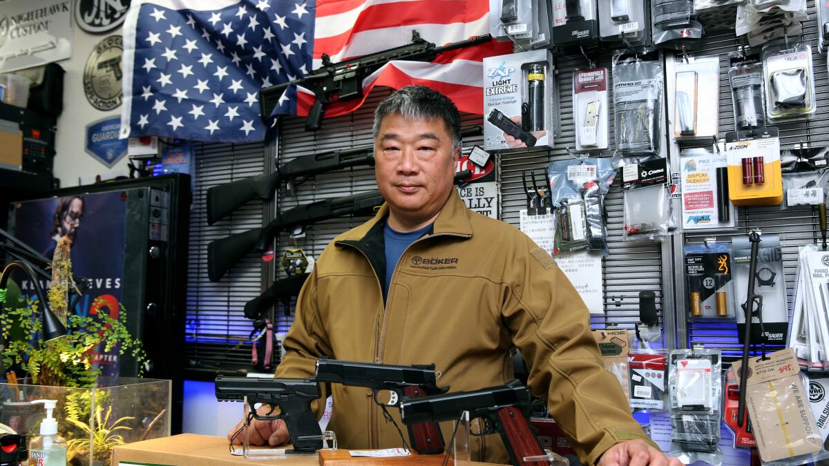 First hate crimes, now mass shootings. For some Asian Americans, feeling  safe means owning a gun - Los Angeles Times