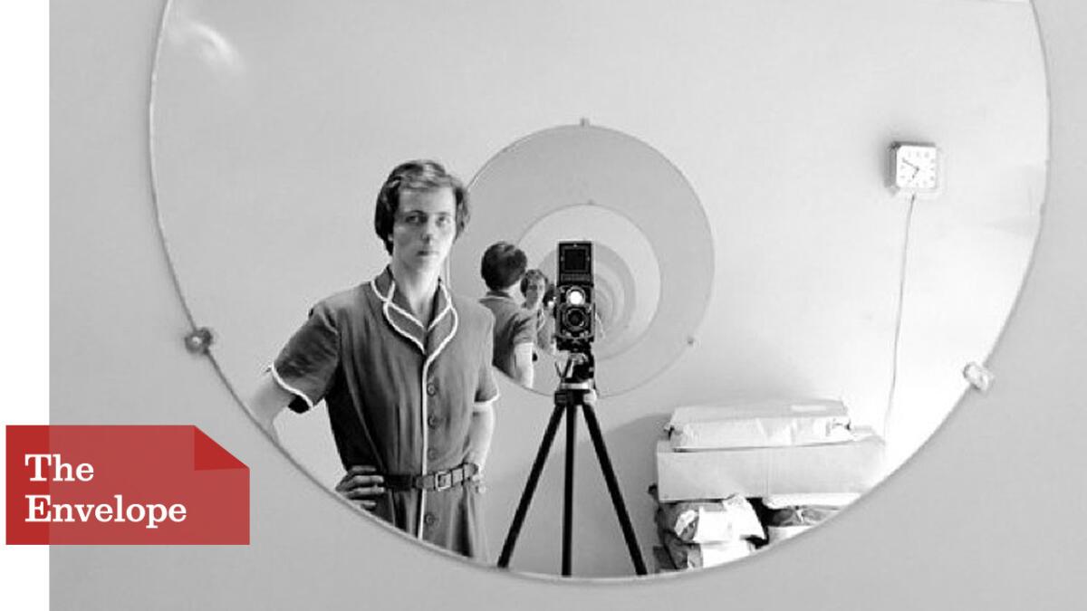 A photo of photographer Vivian Maier from the documentary, "Finding Vivian Maier."