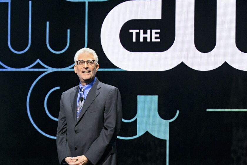 The CW Network's 2022 Upfront Presentation at New York City Center on Thursday, May 19, 2022. Pictured: Mark Pedowitz, Chairman and Chief Executive Officer, The CW Network -- Image Number: CW_UF2022_PRESENTATION_DR_0120.jpg -- Photo: David Russell/The CW -- © 2022 The CW Network, LLC. All rights reserved.