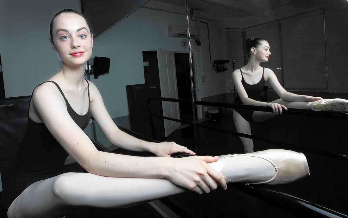 Ballet dancer Chloe Crenshaw, 16, will be attending the Harid Conservatory in Florida. She currently dances at the Burbank Dance Academy.