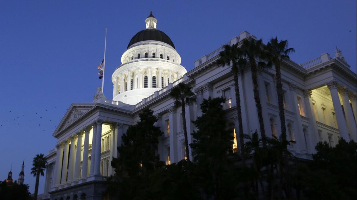 The Capitol dome in Sacramento, Calif.