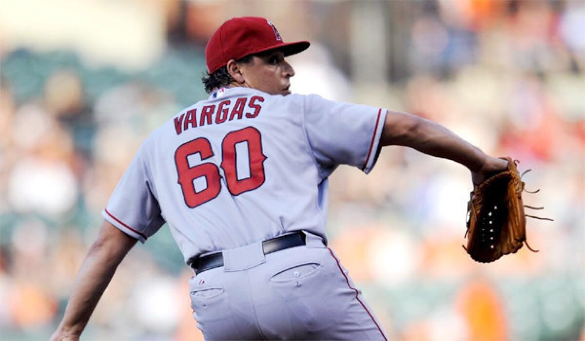 Jason Vargas has been put on the 15-day disabled list while he undergoes tests on what has been diagnosed as a blood clot under his left arm.
