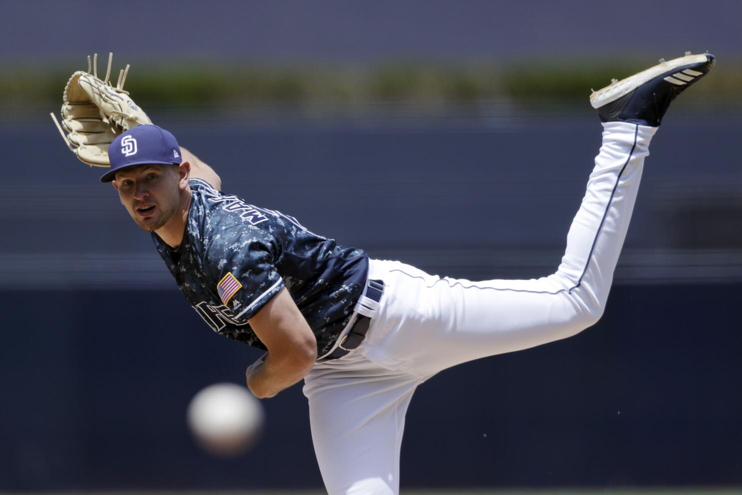 File:Nick Margevicius with the San Diego Padres in 2019.jpg - Wikipedia