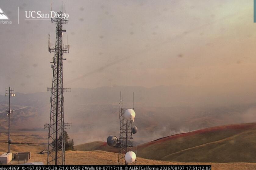 The Ridge Fire burning near Gorman has exploded to 1,000 acres as traffic remains shut down on both sides of the 5 Freeway, causing a traffic jam through the Grapevine. The fire ignited shortly before 2:45 p.m., according to the California Highway Patrol. The fire started near the 39000 block of Gorman Post Road and quickly spread along the dry hillside on the outskirts of Los Angeles County.