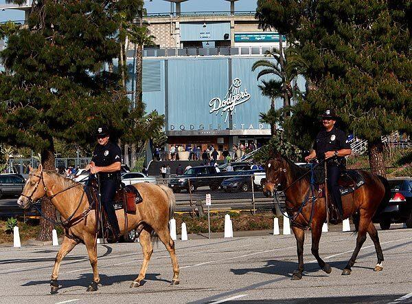 Dodger Stadium security