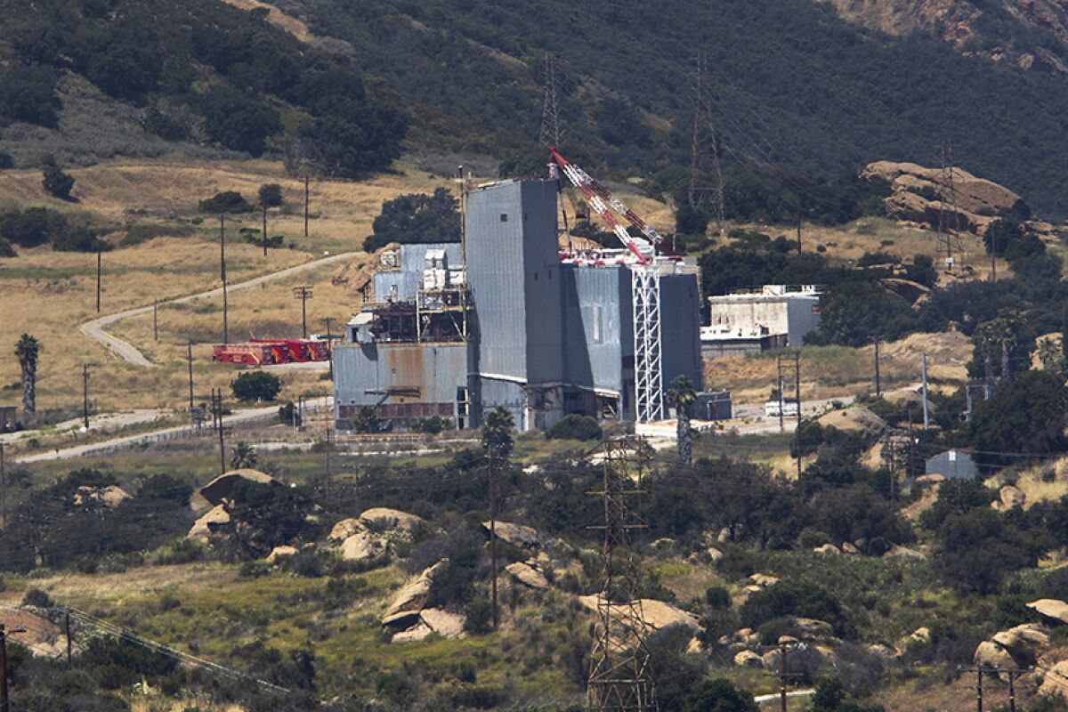 The Santa Susana Field Laboratory as seen from a ridgeline in unincorporated Ventura County.