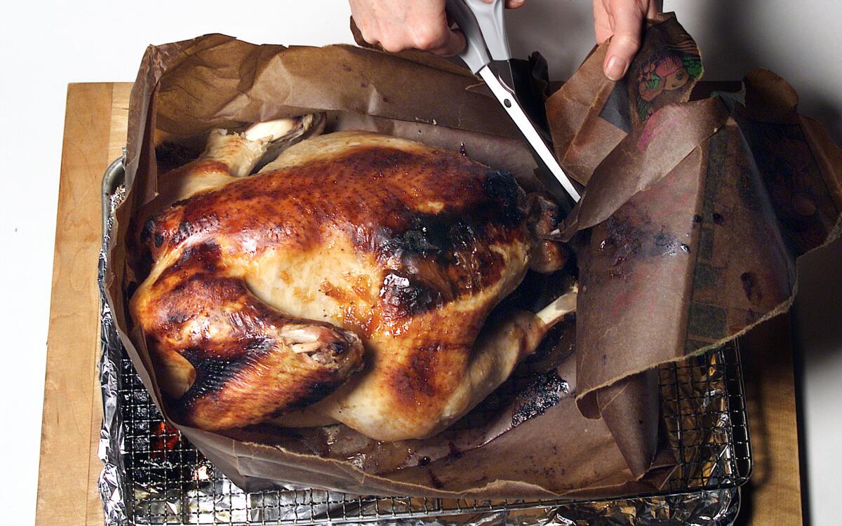 Turkey in a bag with Molly's Passover vegetable stuffing Recipe - Los  Angeles Times