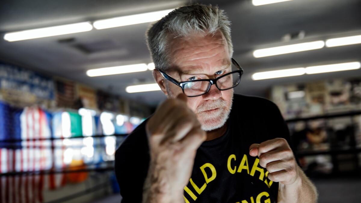 Freddie Roach poses for a portrait at the Wild Card Boxing Club in Los Angeles on June 28.