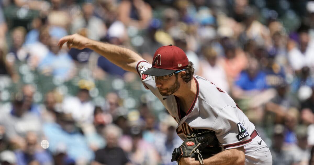 Gallen goes 7 strong innings and picks up his 9th win as Diamondbacks down  Brewers 5-1
