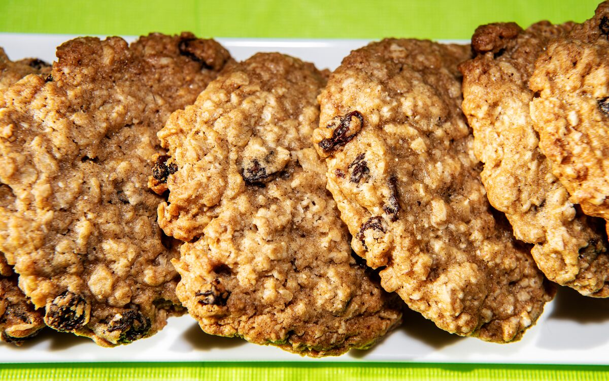 Oatmeal raisin cookies from Zooies. 