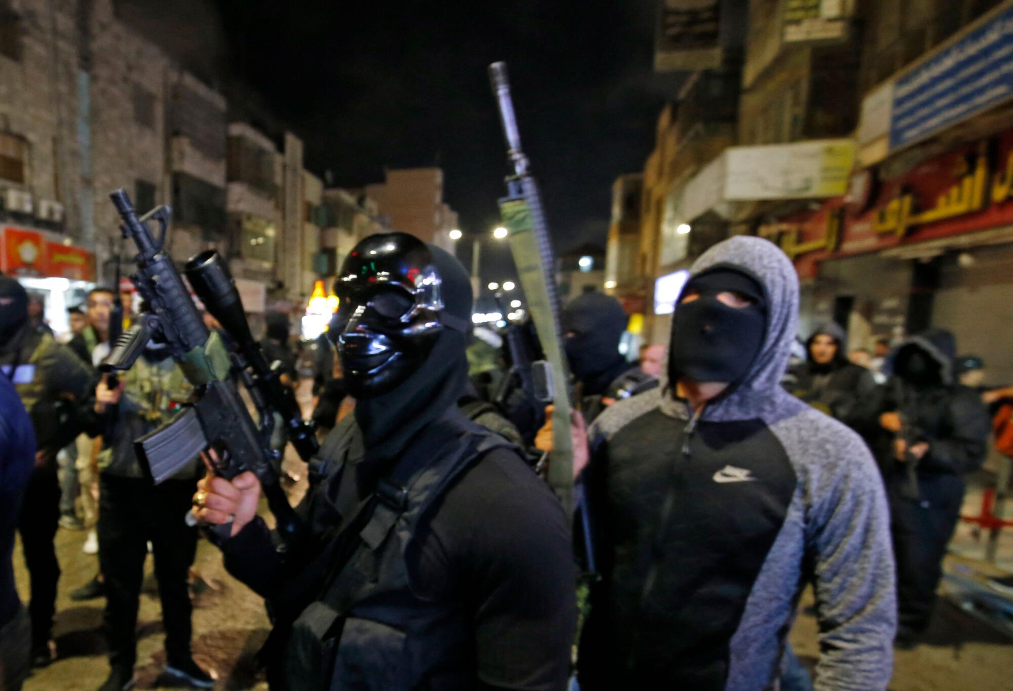 Palestinian members of Al Aqsa Martyrs Brigades