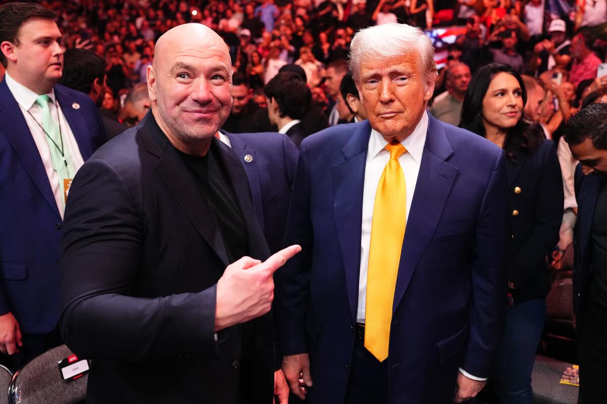 UFC's Dana White says July 4 fight at White House 'going to happen' - Los Angeles Times