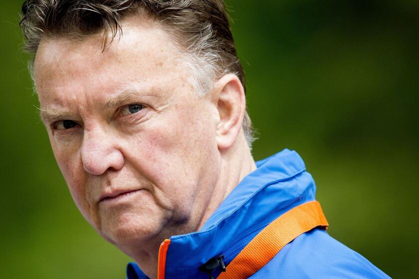 Louis van Gaal is the new coach of Manchester United.