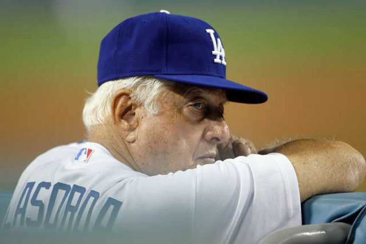 Tommy Lasorda, former manager of the L.A. Dodgers