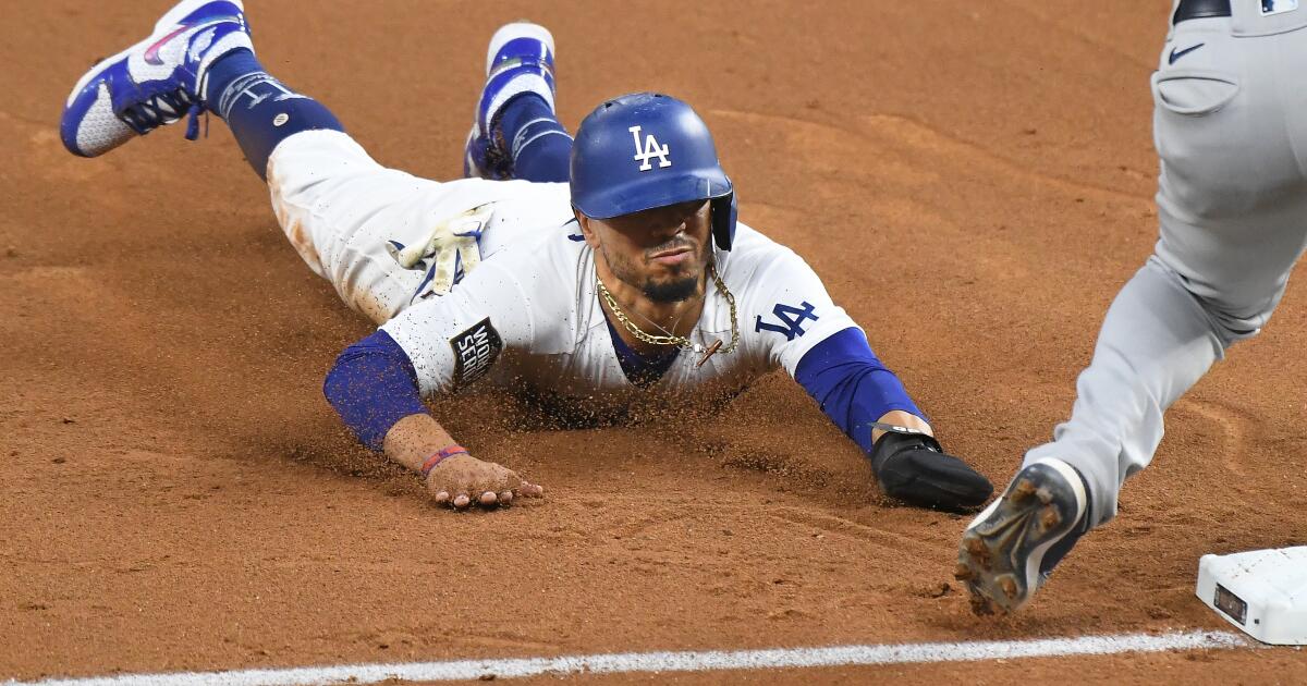 Mookie Betts wreaks havoc with stolen bases in World Series opener