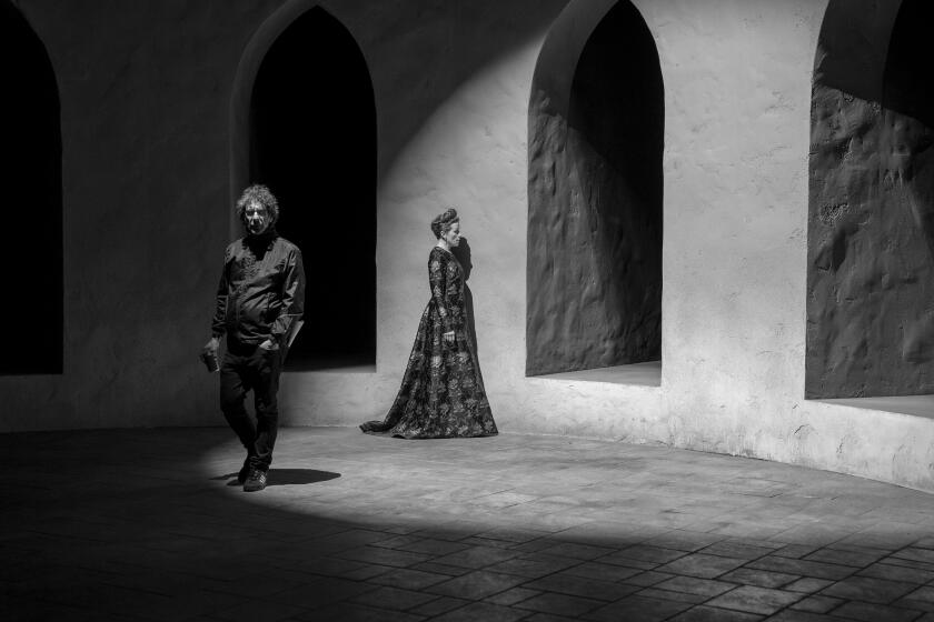 Director Joel Coen and Frances McDormand behind the scenes of "The Tragedy of Macbeth," premiering in select theaters on December 25 and globally on Apple TV+ on January 14, 2022.