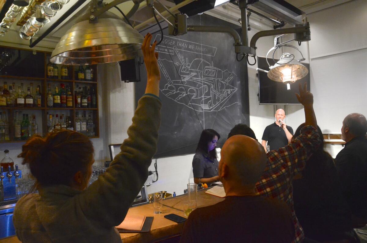 The Interval is a bar and cafe run by the Long Now Foundation in San Francisco's Fort Mason arts and culture complex.