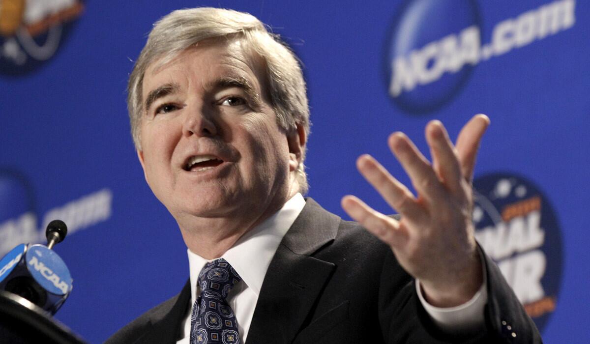 NCAA President Mark Emmert was on the witness stand again Friday.