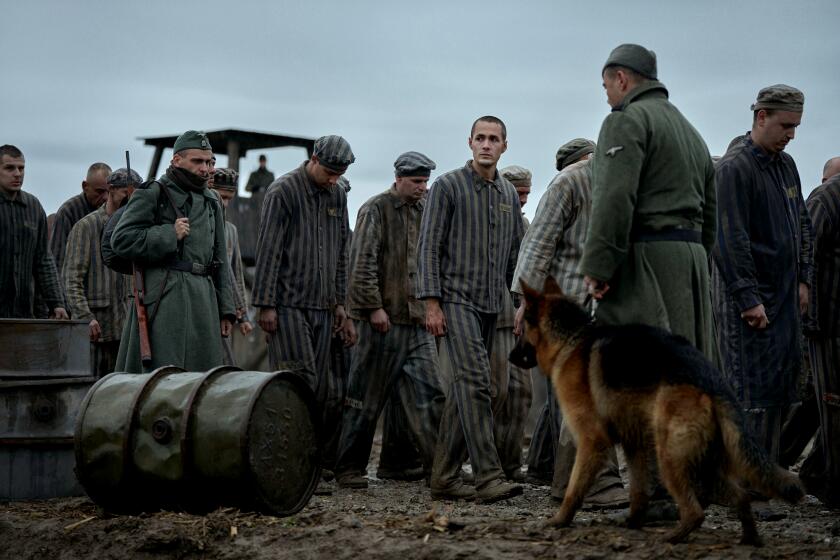 THE TATTOOIST OF AUSCHWITZ -- Episode 105 -- Pictured: Jonah Hauer-King as Lali Sokolov in Auschwitz -- (Photo by: Martin Mlaka/Sky UK)