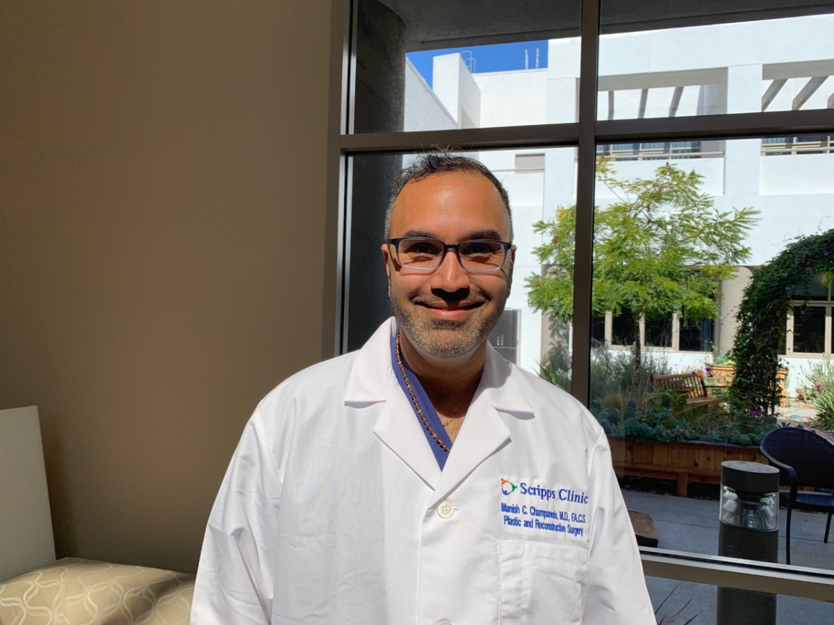 Dr. Manish Champaneria of Scripps MD Anderson Cancer Center recently performed the first vascular lymph node transfer operation in this region.