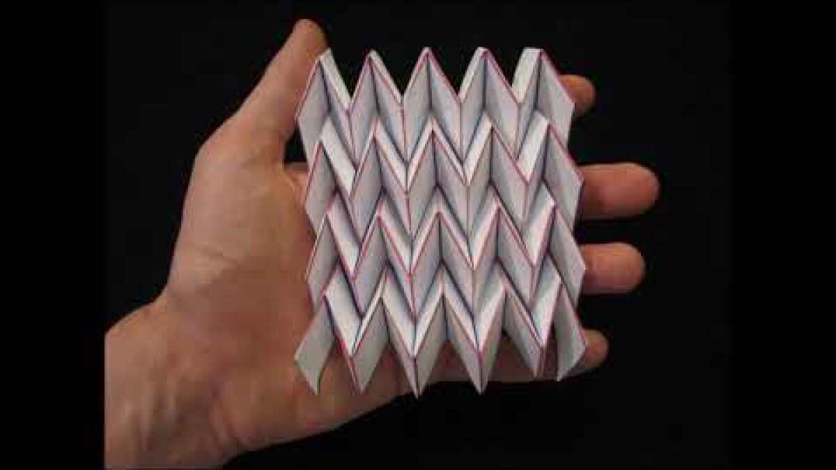Origami Robotics Here S How To Fold Your Own Metamaterial At Home Los Angeles Times