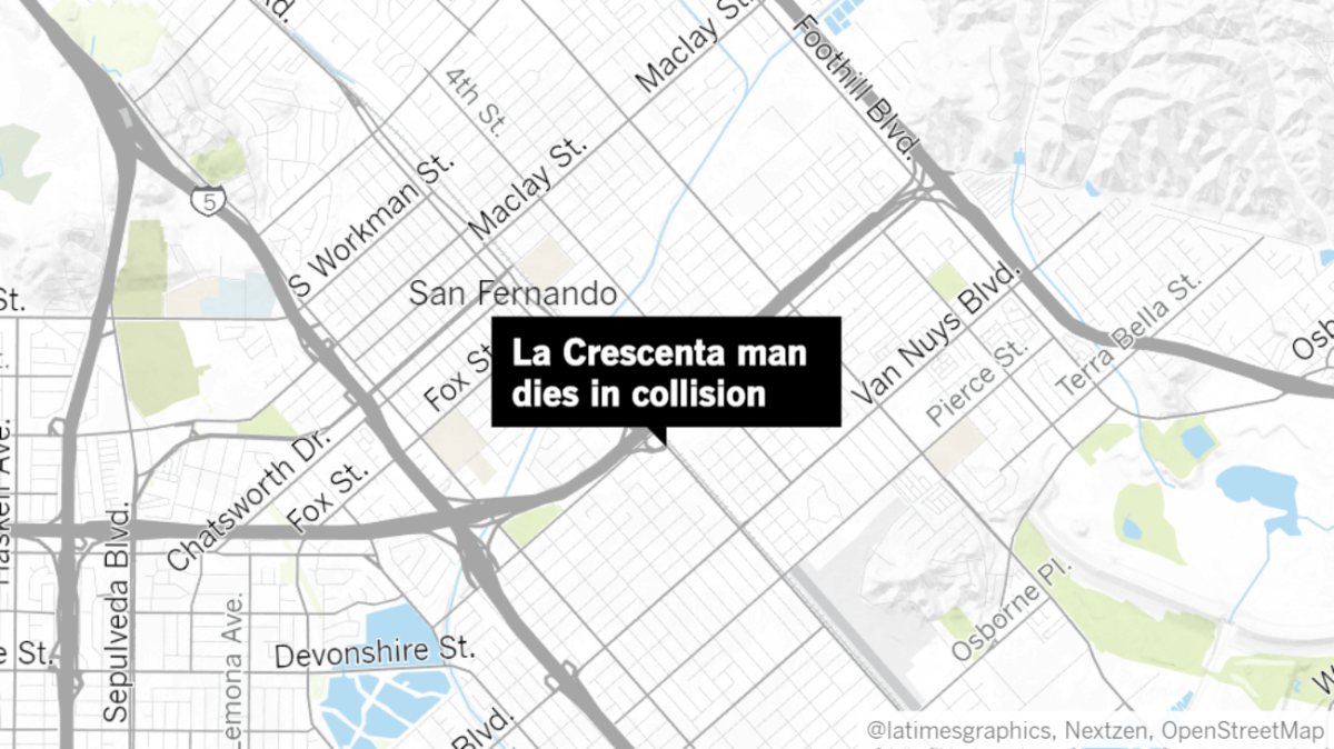Arbi Azilazyan, a 40-year-old man from La Crescenta, died on Nov. 10 after being thrown from his motorcycle in a traffic collision on the 118 Freeway in the city of San Fernando, according to the California Highway Patrol.