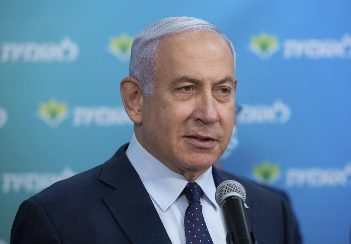 Israeli Prime Minister Benjamin Netanyahu