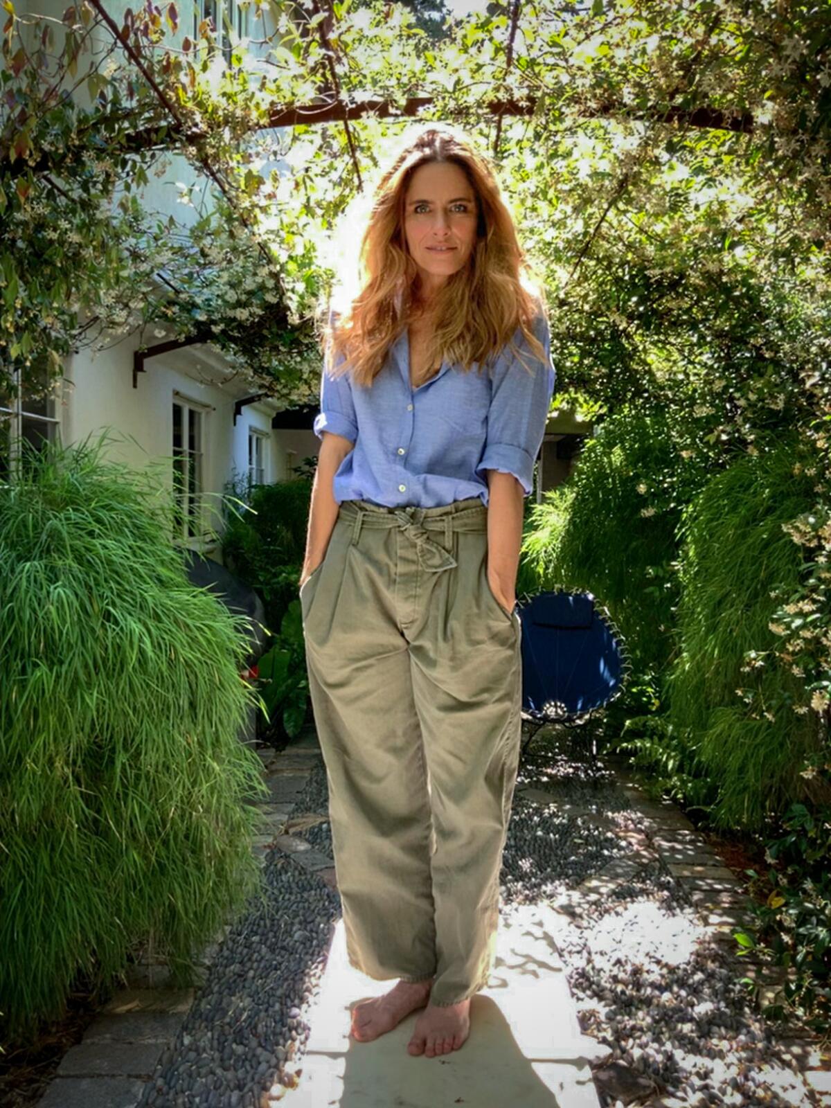 Amanda Peet, who stars in "Dirty John: The Betty Broderick Story," photographed via iPad at her Los Angeles home.