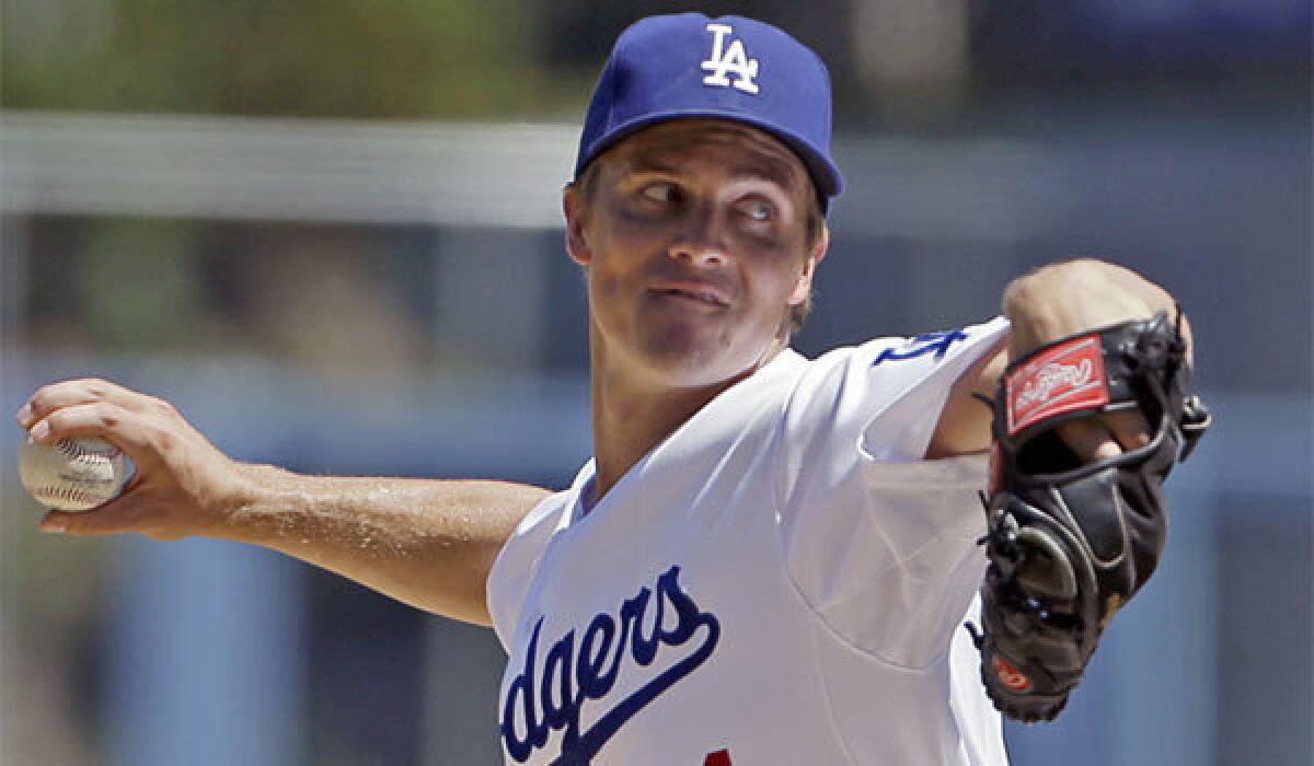 Dodgers pitcher Zack Greinke went 5-0 with a 1.23 ERA in his five August starts.