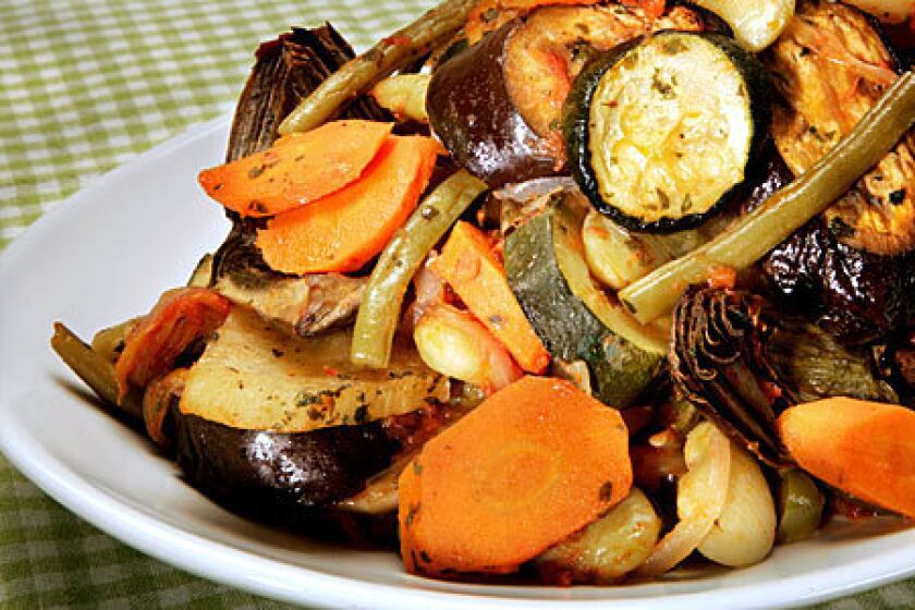 This recipe combines vegetables with a fragrant onions, garlic and olive oil sauce. Recipe: Baked vegetables