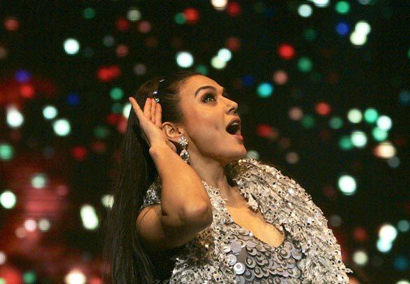 Preity Zinta performs during the Unforgettable Tour's Saturday stop at the L.A. Sports Arena, where a sell-out crowd saw some of the biggest names in Bollywood cinema come together in one of the largest live stage productions tours to come out of India.