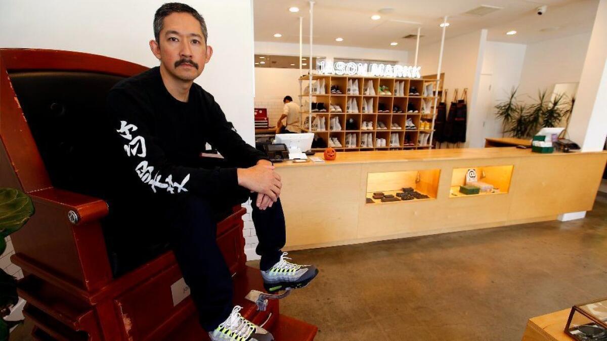 As sneakers got more expensive, Jason Mark Angsuvarn built an upscale  shoe-shining business - Los Angeles Times