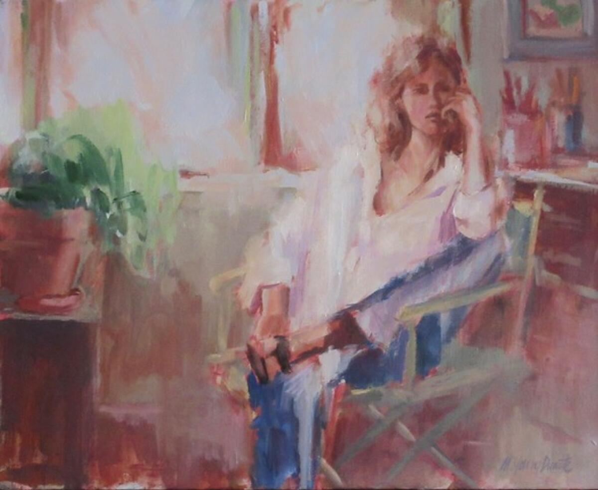 The La Jolla Art Association presents this painting by Mary Duarte and works by other artists through Friday, March 31.
