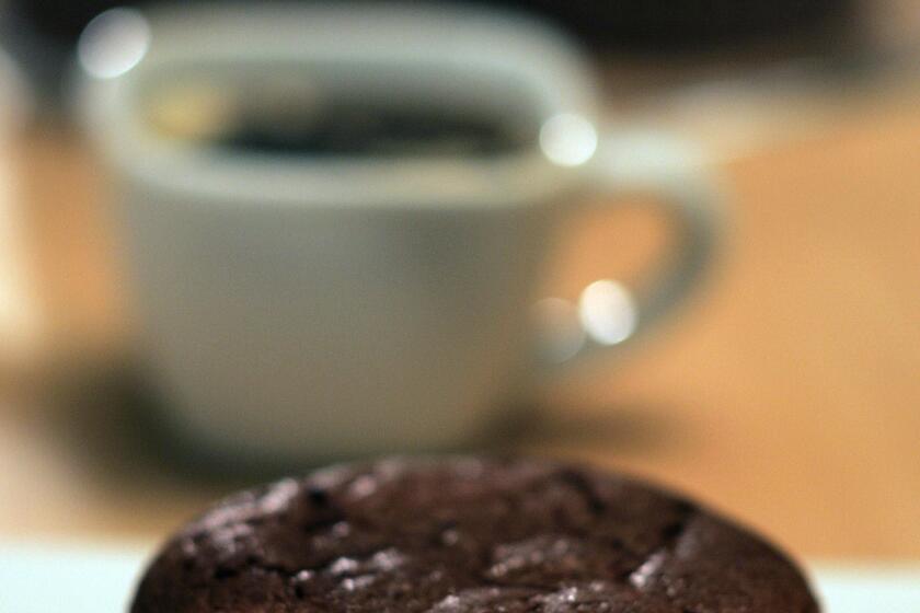 Chocolate brownies from Le Pain Quotidien, adapted from "Cookbook" by Alain Coumont.