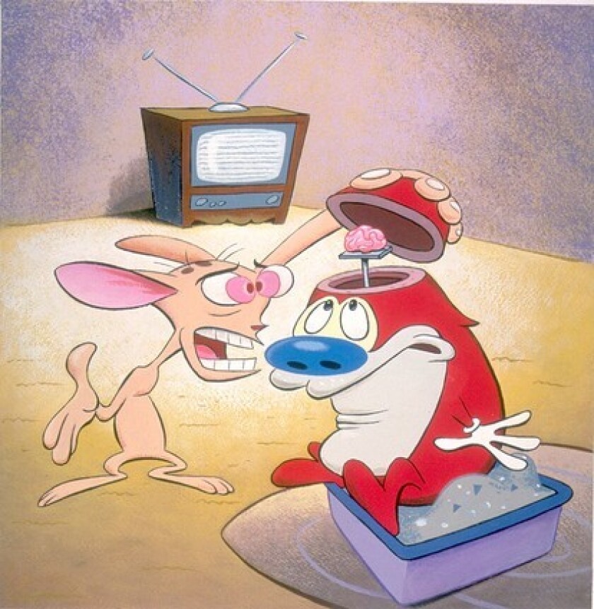 Ren, left, and Stimpy from 'The Ren & Stimpy Show'