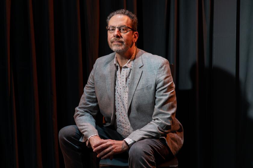 PASADENA, CA --MARCH 04, 2020 -Director Michael Michetti is photographed on the set of the musical, "Passion," at Boston Court Pasadena, in Pasadena, CA, March 04, 2020. Michetti, artistic director emeritus at Boston Court Pasadena, will direct the show, with music and lyrics by Stephen Sondheim and book by James Lapine. (Jay L. Clendenin / Los Angeles Times)