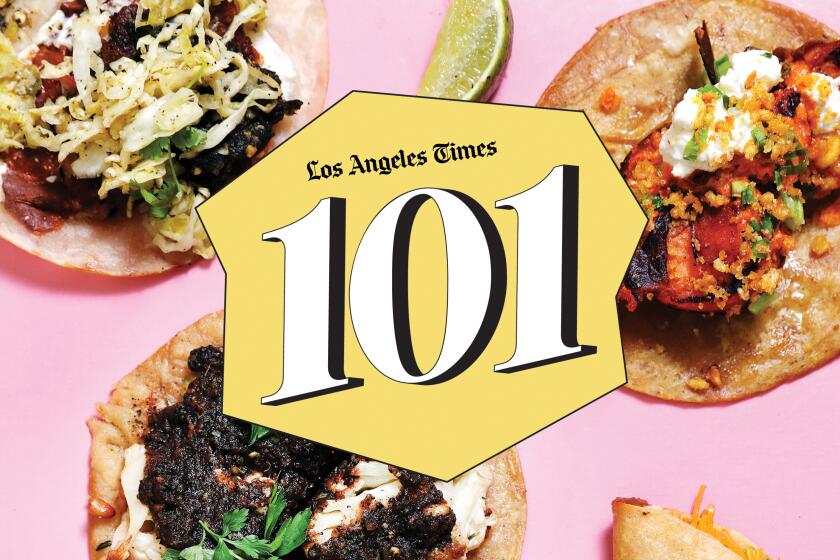 Illustration of the 101 restaurants, dishes, people and ideas 2020 magazine cover 
