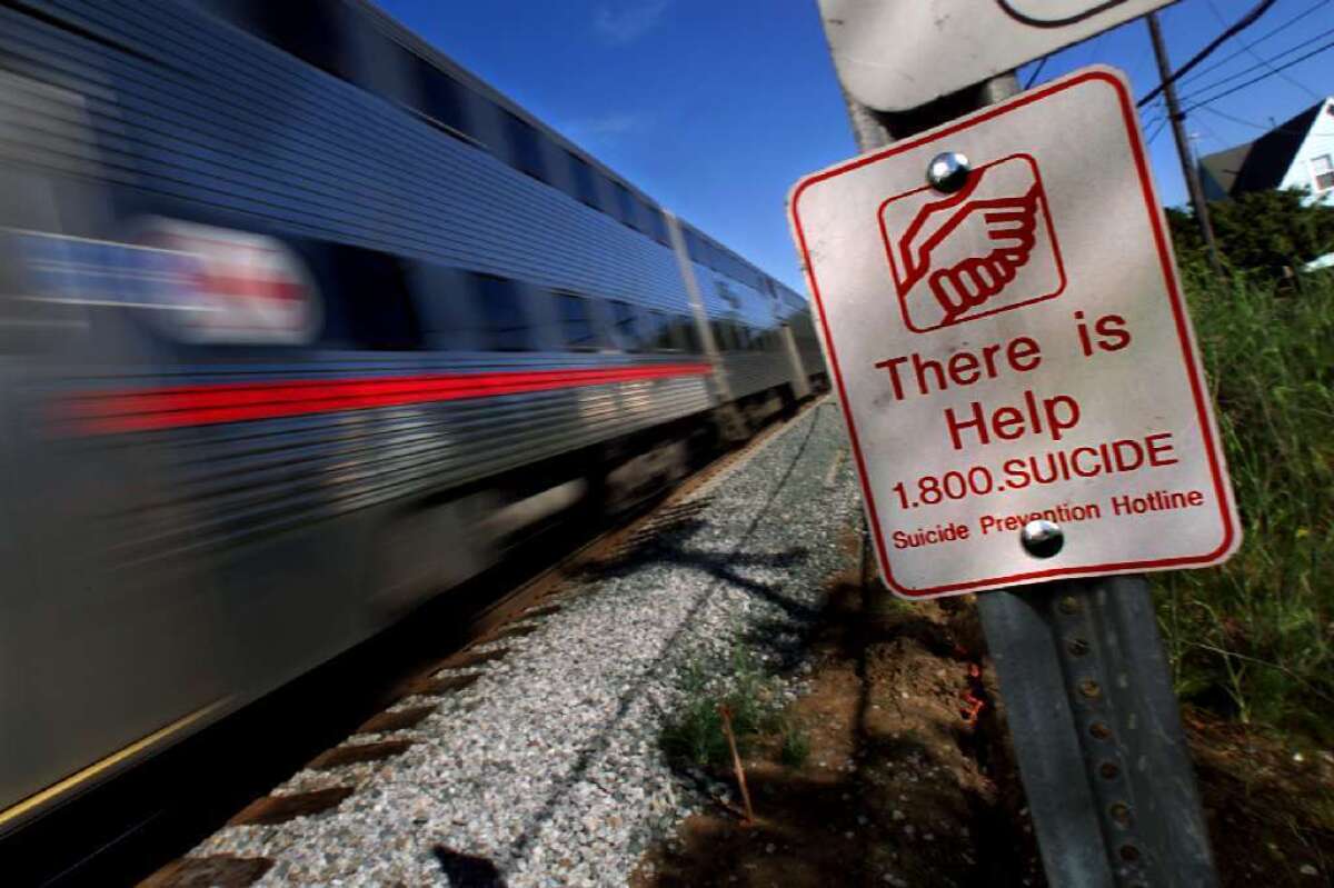 Three Northern California train crashes ended in two deaths. One woman was hit standing on tracks in a Palo Alto station. Caltrain says suicide is a problem on local tracks.