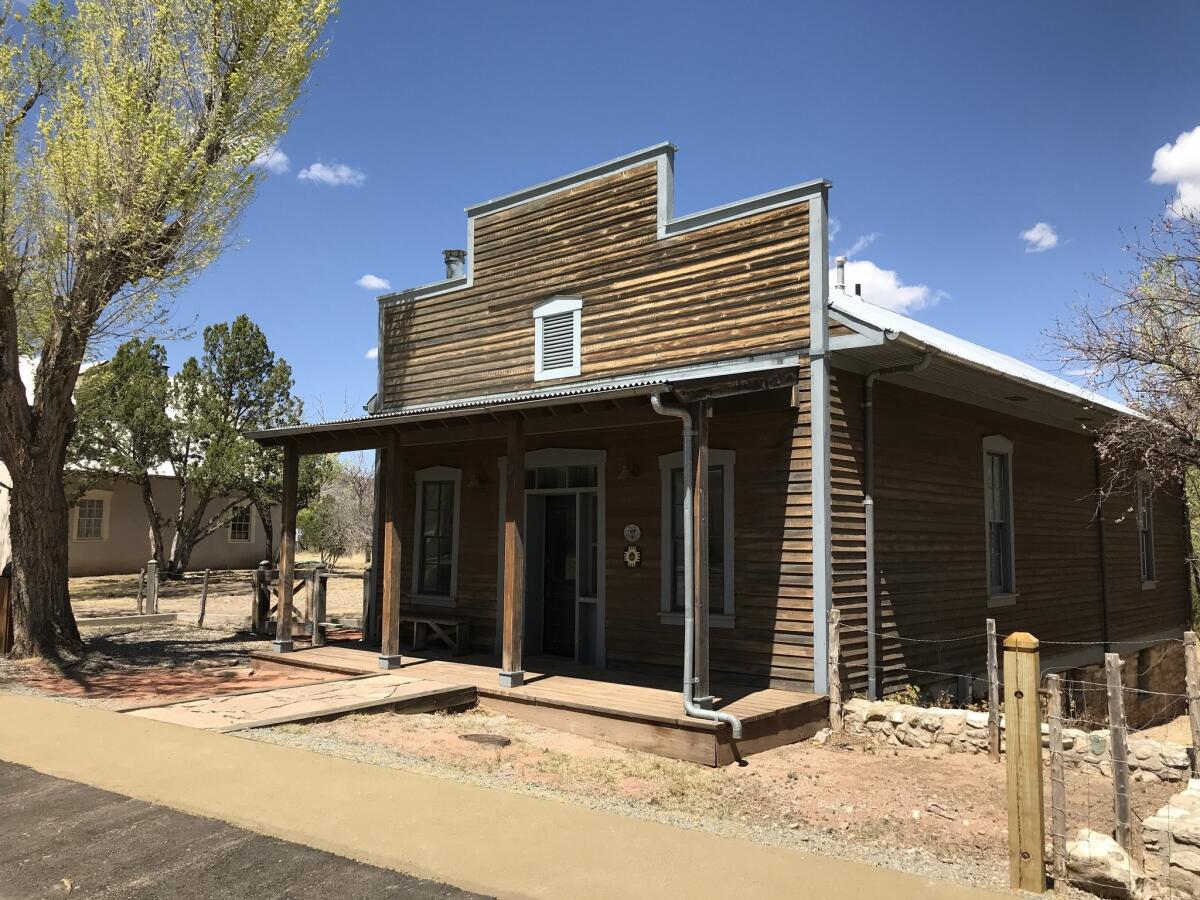 Many buildings in Lincoln, N.M., look much as they did in the 1870s and 1880s.